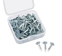 Drado Lot de 80 Clous de Toiture Galvanisés en Feutre pour Abris de Jardin en Bois，toit de abri de toit, maisons d'été, cabines 20 mm