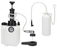 Drado Purgeur de Frein 3L avec Récipient d'Aspiration 1L et Adaptateur E20 pour la Plupart des Modèles de Voiture Européens