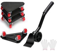 Drado roulettes pour Meubles Charge Lourde, Lot de 5 roulettes de Transport pour Meubles Charge de 600Kg, Roues Pivotantes à 360 Degrés, Pas de Dégâts sur Les Sols en Bois