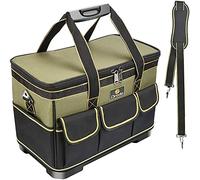Drado Sac à outils, sac à outils professionnel, sac à outils étanche avec bandoulière réglable (40 x 23 x 28 cm)