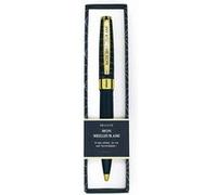 Draeger Paris - Stylo bille retractable "MON MEILLEUR AMI", Bleu nuit et Or, boite cadeau