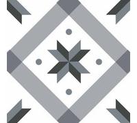 Draeger Paris - Stickers carrelage 15x15 cm Etoile Grise