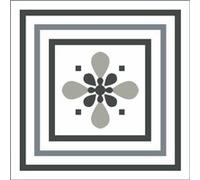 Draeger la carterie Lot de 6 stickers de carrelage FLEUR DE LYS Multicolore Multicolore G