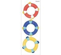 Draeger la carterie Sticker mural BOUÉES TRICOLORES Multicolore Multicolore G