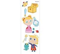 Draeger la carterie Sticker mural PRINCESSE ET PRINCE Multicolore Multicolore G
