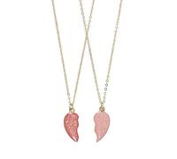 Draeger - Lot de 2 Colliers Best Friends A Partager Soeurs - Une Moitié de Coeur sur Chaque Collier - Bijoux Fantaisie - Collier d'Amitié pour 2 et Partager Vos Sentiments