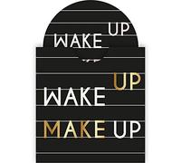 Draeger - Miroir Wake up Make up - Miroir Rond de Poche à Emmener Partout - Idéal Cadeau Anniversaire, Toutes Occasions - Dimensions 8,5 cm x 8 cm