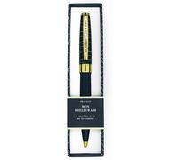 Draeger P - Stylo Bille Retractable ""Mon Meilleur Ami"", Bleu Nuit Et Or, Boite Cadeau