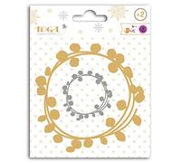 DRAEGER PARIS 1886 Bombay Or et Argent Matrice de découpe-Couronnes de Baies, Couleur Neutre, taille unique