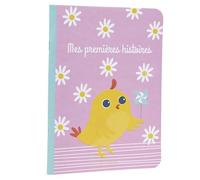 DRAEGER PARIS 1886 - Cahier Enfant Mes Premières Histoires - A5 Format 14,8cm x 21cm - 60 Pages Grands Carreaux - Papier FSC® - Couverture Illustrée Mignonne et Fun - Idée Cadeau Originale