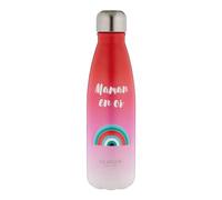 DRAEGER PARIS 1886 - Gourde INOX Rose Maman en Or 500ML - Bouteille Thermos Écologique - Garde Boissons Chaudes/Froides - Acier Inoxydable Durable - Idéale Sport, Bureau, Voyage - Cadeau Élégant