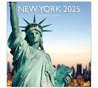 DRAEGER PARIS 1886 | Grand Calendrier Mural 29x29 cm 2025 | 12 Photographies Thématiques, New York | Septembre 24 à Décembre 25 | 7 Langues | Papier FSC Écologique | Notes Rendez-vous & Anniversaires
