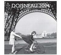 DRAEGER PARIS | Grand calendrier mural Doisneau 2024 à suspendre 29x29cm |16 mois sept-23 à dec 24 | 7 langues | bureau, maison, mensuel | Décoration, organisation | Papier certifié FSC®