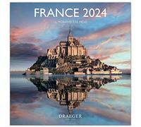 Calendrier planning et éphéméride Draeger Grand Calendrier Mural 29x29 cm - 2024 - Paris