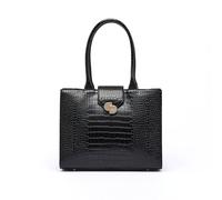 DRAEGER PARIS 1886 - Grand Sac Cabas Croco Camille pour Femme - Effet Croco Texturé - Fermeture Éclair - Porté Épaule - Dimensions 35 x 11,5 x 52 cm - Poches de Rangement - Style Élégant et Polyvalent
