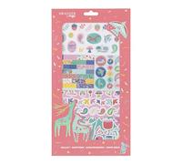 DRAEGER PARIS 1886 - Kit Stickers Autocollants & Die Cuts Folk - 2 Planches Stickers & Formes Découpées - Idéal Bullet Journal, Scrapbooking, DIY - Animaux Forêt, Feuilles - Collection Folk