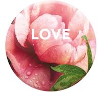 DRAEGER PARIS 1886 - Magnet Aimanté Décoratif Love - Accessoire Frigo Design - Dimensions 6,5 x 6,5 cm - Élément de Décoration Intérieure Idéal pour Réfrigérateur et Maison