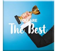DRAEGER PARIS 1886 - Magnet Aimanté Décoratif - Message Inspirant You are The Best - Dimensions 6,5 x 6,5 cm - Idéal pour Réfrigérateur et Supports Métalliques - Encourageant et Positif