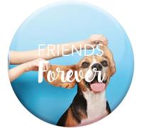 DRAEGER PARIS 1886 - Magnet Aimanté Friends Forever 6,5x6,5cm - idée Cadeau pour Célébrer Amitié Éternelle - Hommage Amis Fidèles, Présent Précieux Inaltérable - Accessoire Déco Original