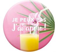 DRAEGER PARIS 1886 - Magnet Aimanté Frigo - Je Peux Pas J'Ai Apéro - Accessoire Décoratif Amusant et Pratique - Cadeau Original - Dimensions 6,5x6,5cm - pour to-Do Lists & Photos - Cadeaux Occasions