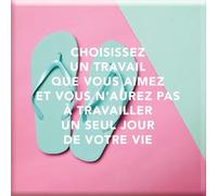 DRAEGER PARIS 1886 - Magnet Aimanté Inspiration - Choisissez Un Travail Que Vous Aimez - Accessoire Motivation Bureau - 6,5x6,5 cm - idée Cadeau pour Passionnés et Rêveurs