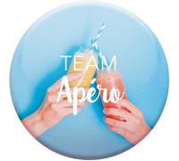 DRAEGER PARIS 1886 - Magnet Aimanté Team Apéro - Décoration Frigo 6,5x6,5cm - idée Cadeau Amis et Amateurs d'Apéro - Accessoire Convivialité et Fun - Décor Mural Amusant et Détente