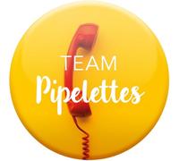 DRAEGER PARIS 1886 - Magnet Aimanté Team Pipelettes - Cadeau Humour et Amitié - Décoration Fun - pour Amies Bavardes - Dimensions 6,5x6,5cm - Idée Cadeau Originale et Amusante pour Intérieur