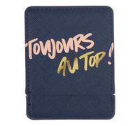 DRAEGER PARIS 1886 - Miroir de Poche Carré Toujours au Top et Étui Bleu - Compact & Protégé pour Sac à Main - idée Cadeau Anniversaire & Noël - 8 x 8,5 cm - Accessoire de Voyage Élégant