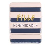 DRAEGER PARIS 1886 - Miroir de Poche Fille Formidable avec Étui Rose Bleu - Miroir Carré Maquillage Portable - idée Cadeau Anniversaire Toutes Occasions - Format 8x8,5cm - Accessoire Féminin Tendance