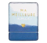 DRAEGER PARIS 1886 - Miroir de Poche Personnalisé Ma Meilleure Amie avec Étui Bleu - Miroir Carré Compact pour Maquillage - Idéal Maison, Sac à Main et Voyages