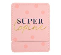 DRAEGER PARIS 1886 - Miroir de Poche Super Copine avec Étui Rose - Miroir Carré Cadeau Personnalisé Amie - Pratique Maison & Voyages 9x7cm - Idée Cadeau Anniversaire Femme - Élégant & Tendance