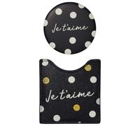 DRAEGER PARIS 1886 | Miroir Rond de Poche Je t'aime | Format Compact 8,5 x 8 cm avec Étui | Accessoire Féminin & Pratique | Cadeau Original et Personnalisé | Style Tendance pour Sac à Main |