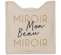 DRAEGER PARIS 1886 - Miroir Rond de Poche Stylisé avec Étui Antirayures - Indispensable dans Sac à Main, Trousse, Voyage - Dimensions Compactes 8,5 x 8 cm - Accessoire Chic et Élégant 76005940 Small