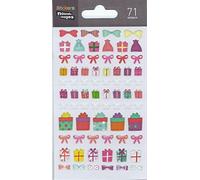 DRAEGER PARIS 1886 Nouvelles Images 75007514 Paquets Cadeaux Ensemble de 71 Mini Stickers Finition Matière Epoxy Multicolore 14.49 x 7.8 x 0.1 cm