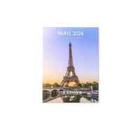 DRAEGER PARIS 1886 - Petit Calendrier mural 13x18 cm 2026 - Thème Paris - 12 mois - Papier FSC - Illustrations détachables