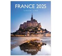 DRAEGER PARIS - Petit Calendrier Mural 14x18 cm 2025 - Septembre 2024 à décembre 2025-7 langues - Septembre 2024 à décembre 2025-12 photographies disponible - France - Organisation de vos journées
