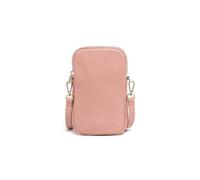 DRAEGER PARIS 1886 - Pochette Téléphone Femme Cuir - 12x2x18cm - Bandoulière Réglable - Chaîne Torsadée - Universelle - Élégante & Pratique - Vie Quotidienne, Travail, Shopping - Vieux Rose