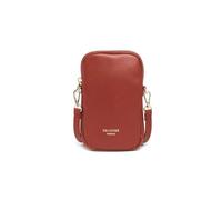DRAEGER PARIS 1886 - Pochette Téléphone Femme en Cuir Recyclé - Chaîne Torsadée Amovible - Universelle pour Smartphones - Élégance Quotidienne - Coloris Tendance - Bandoulière Réglable - Camel