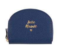 DRAEGER PARIS 1886 | Porte-Monnaie Jolie Mamie | Bleu Marine | Polyuréthane | 12x2x9,5cm | Fermeture Éclair | Cadeau Idéal | Rangement Pratique: Pièces, Billets, Cartes | Collection Accessoires Chic