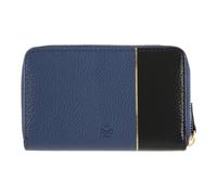 DRAEGER PARIS - Portefeuille - 15 x 2,5 x 9,5 cm - Bleu/Noir - Zippé - Accessoire, Mode, Fashion, Tendance - Idée Cadeau Amis, Famille, Fête Des Mères, Copine