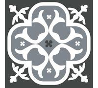 DRAEGER PARIS 1886 - Stickers carrelage 15x15 cm - Lys Noir 75009183