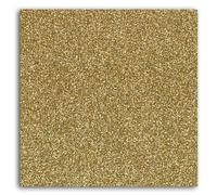 DRAEGER PARIS 1886 Toga by Tissu Pailleté Thermocollant Glitter Doré - 21 x 30 cm - Customisation Vêtements & Décoration - Lavable en Machine à 30° - Feuille Unique - Facile à Appliquer