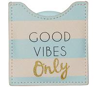 DRAEGER PARIS 1886 Toga - Miroir Good Vibes Only - Miroir Rond de Poche à Emmener Partout - Idéal Cadeau Anniversaire, Toutes Occasions - Dimensions 8,5 x 8 cm 76005932 Small