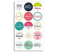 DRAEGER PARIS 1886 Toga STY033 15 Stickers Emballage Cadeau Surprise Papier Multicolore 3x3x0.1 cm