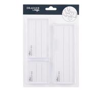 3 Blocs Acryliques Pour Tampons Transparents - Draeger Paris white
