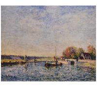 Draeger Paris - Affiche Le Canal du Loing - A. Sisley