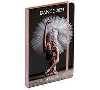 DRAEGER PARIS | Agenda de poche A6 spécial Danse janvier-dec 2024 | 12 photos | 11,5 x 16 cm | Couverture rigide marque page | 7 langues | 1 semaine sur 2 pages | Papier certifié FSC®