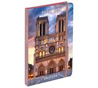 DRAEGER PARIS | Agenda de poche A6 spécial Paris janvier-dec 2024 | 12 photos | 11,5 x 16 cm | Couverture rigide marque page | 7 langues | 1 semaine sur 2 pages | Papier certifié FSC®