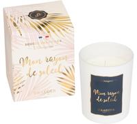 Draeger Paris - Bougie Cadeau Blanche Parfumée Fleur D'oranger ""Mon Rayon De Soleil"" - Idée Cadeau Amour, Meilleure Amie - Pot En Verre - Made In France - 100% Cire Végétale - 40h De Combustion