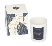 DRAEGER PARIS - Bougie Cadeau blanche Parfumée Jardin de figuiers "Grand-mère en Or" - Idée Cadeau Maman, Grand-mère, Anniversaire, Noël, Fête des Mères - 100% Cire Végétale - 40h de combustion